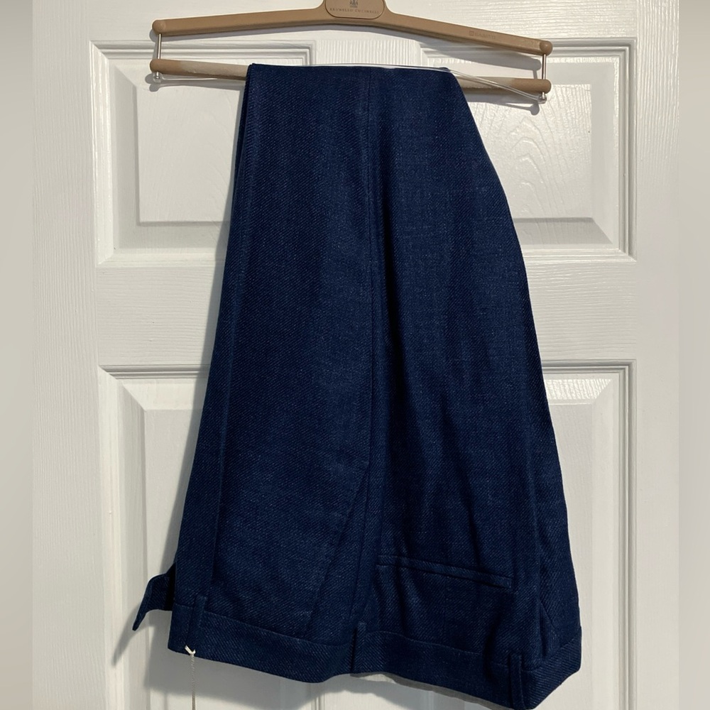 Brunello Cucinelli Navy Blue Dress Pants